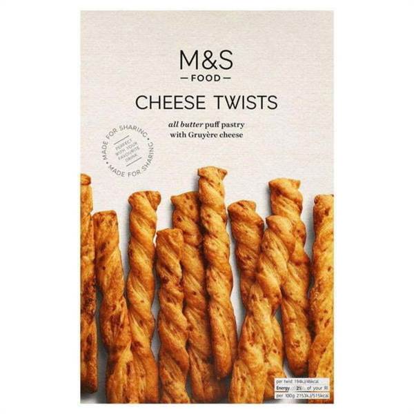 M&S Cheese Twists Butter Puff Imported